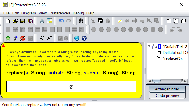 Fourth step in stepwise internal refinement: specification of subtasks