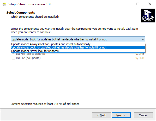 Windows installer - update policies