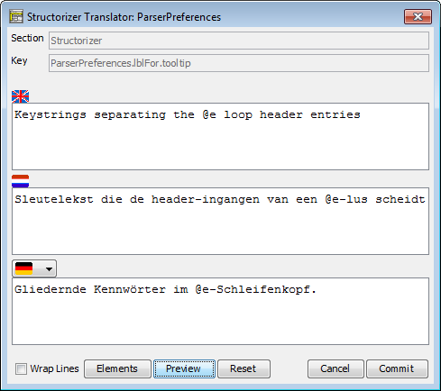 Translator Row Editor (with placeholders)