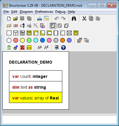 Variable declaration examples