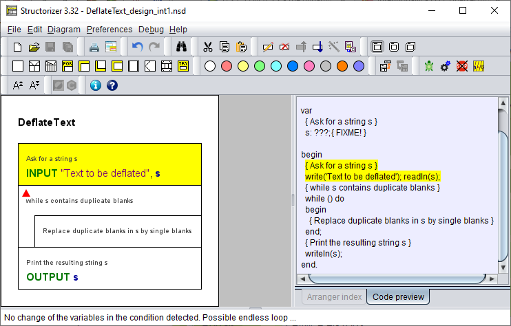 First step in stepwise internal refinement: obvious generic instructions