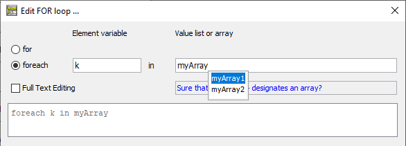 Content Assist in FOR editor form fields