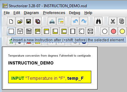 insertion of a second instruction