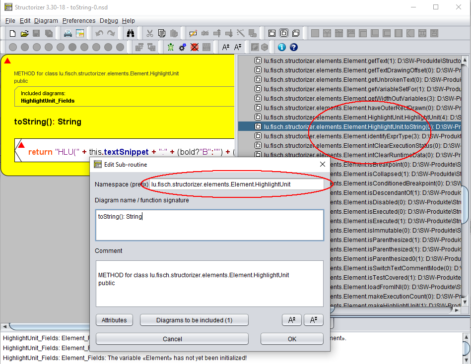 Demonstration of package / class paths after Java import