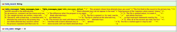 Element with line length limit 255