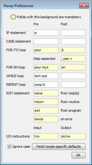 Loaded french Parser Preferences (v 3.29-07)