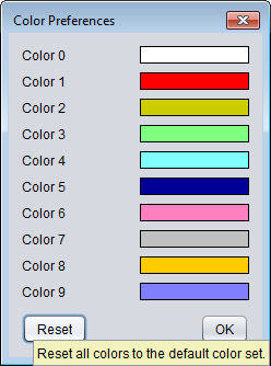 New button to reset the color choice