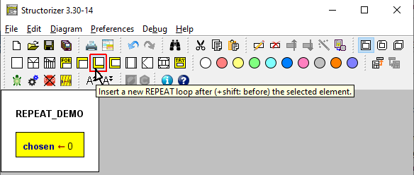 Select the REPEAT-Loop