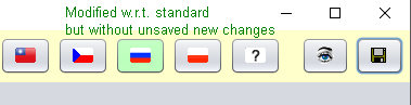 Button colour with saved changes