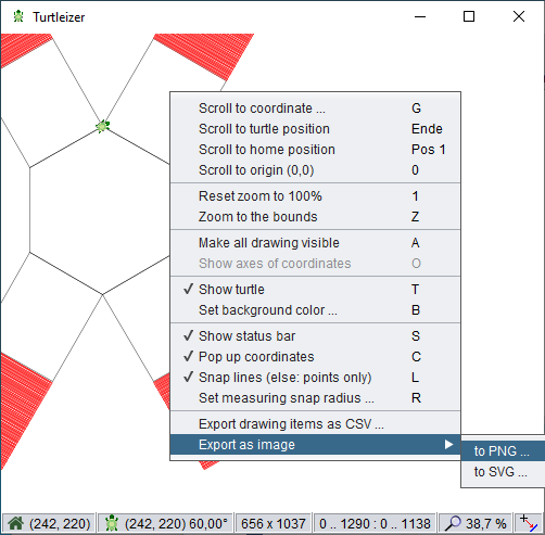 Turtleizer GUI features