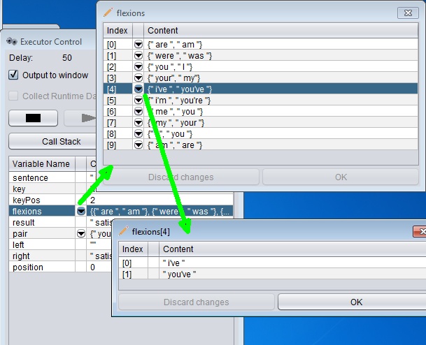 Recursive inspection of nested data